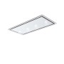 CAPPA GEA FLAT cm 90X60  Bianca spot light - 800 m3/h