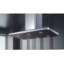 CAPPA STIVIA ISOLA cm 90X60 - Inox, Nero - 800 m3/h