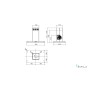 CAPPA STIVIA ISOLA cm 90X60 - Inox, Nero - 800 m3/h