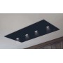 CAPPA GEA FLAT cm 120X60  Nera spot light - 800 m3/h