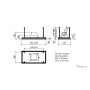 CAPPA FLEXIA -  cm 120X60  Inox - 800 m3/h