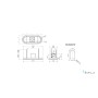 CAPPA UNIKA cm 120x50 - Bianca e Nera - 800 m3/h