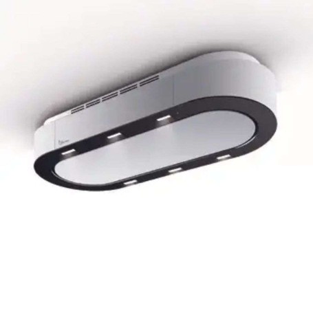 CAPPA UNIKA cm 120x50 - Bianca e Nera a vista - 800 m3/h