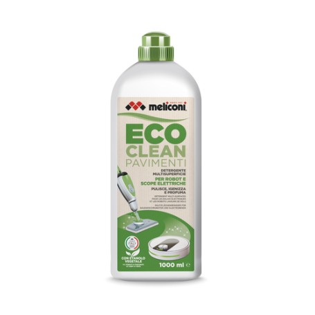 Meliconi - Eco clean pavimenti - Detergente per robot e scope elettriche (621029)