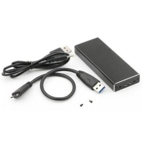 CoreParts MSUB2340 contenitore di unità di archiviazione Box esterno SSD Nero
