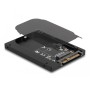 2.5? Konverter U.2 SFF-8639 zu M.2 NVMe (schwarz, Key M - 7 mm) (63379)
