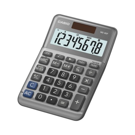 Casio MS-80F calcolatrice Desktop Calcolatrice di base Grigio