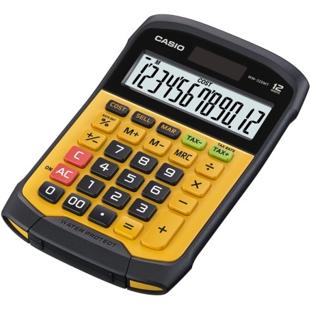 Casio WM-320MT calcolatrice Tasca Calcolatrice con display Nero, Giallo (WM-320MT-W-EC)