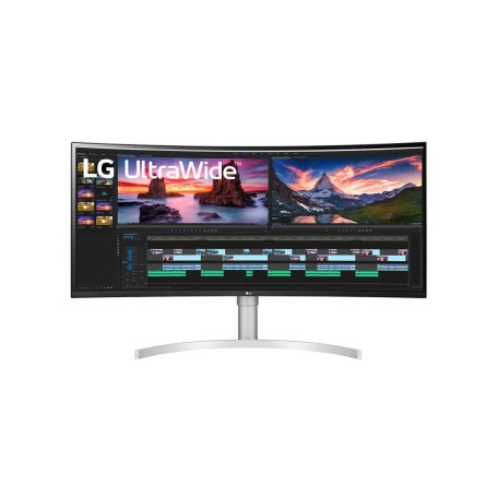 LG 38WN95C Monitor PC 96,5 cm (38") 3840 x 1600 Pixel UltraWide Quad HD+ LED Argento, Bianco