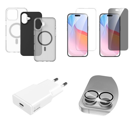 4smarts 541189 mobile phone starter kit Nero, Grigio, Trasparente, Bianco