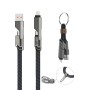 4smarts 541456 cavo USB 1,5 m USB A/USB C USB C/Lightning Grafite