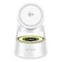 4smarts 541535 Caricabatterie per dispositivi mobili Auricolare, Smartphone, Orologio intelligente Bianco USB Carica wireless In