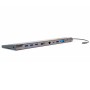 4smarts 11in1 USB 3.2 Gen 1 (3.1 Gen 1) Type-A + Type-C Grigio (456358)