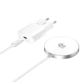4smarts 541708 Caricabatterie per dispositivi mobili Smartphone Bianco USB Carica wireless Ricarica rapida Interno