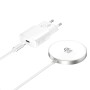 4smarts 541708 Caricabatterie per dispositivi mobili Smartphone Bianco USB Carica wireless Ricarica rapida Interno