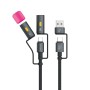 4smarts 541060 cavo USB USB 2.0 1 m USB C Nero, Grigio