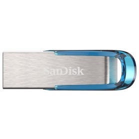 SanDisk Ultra Flair unità flash USB 128 GB USB tipo A 3.2 Gen 1 (3.1 Gen 1) Blu, Argento (SDCZ73-128G-G46B)