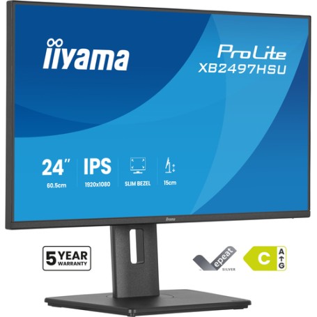 iiyama ProLite XB2497HSU-B1 Monitor PC 60,5 cm (23.8") 1920 x 1080 Pixel Full HD Nero