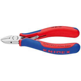 Elektronik-Seitenschneider 77 02 115 (rot/blau, Lnge 115mm)