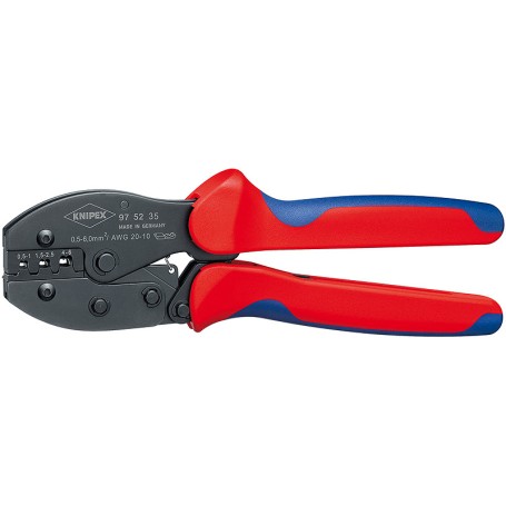 PreciForce Crimpzange 97 52 35 (rot/blau, Crimpen 0,5 - 6,0mm, F-Crimp)