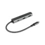 Alcasa HUB-C002A hub di interfaccia USB tipo-C 5000 Mbit/s Antracite