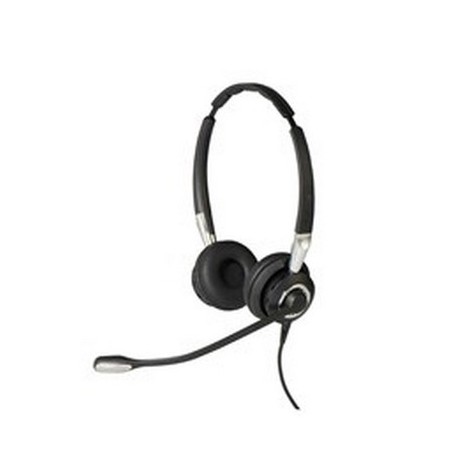 Jabra Biz 2400 II QD Duo UNC Auricolare Cablato A Padiglione Ufficio Nero, Argento (240982-265-219)
