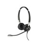 Jabra Biz 2400 II QD Duo UNC Auricolare Cablato A Padiglione Ufficio Nero, Argento (240982-265-219)