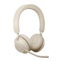 Jabra Evolve2 65, UC Stereo Auricolare Wireless A Padiglione Ufficio USB tipo A Bluetooth Beige (26599-989-988)