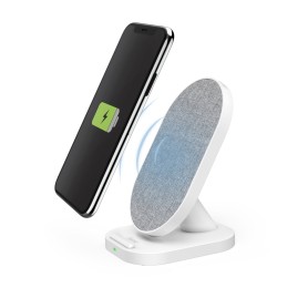 Hama QI-FC10S-Fab Smartphone Bianco USB Carica wireless Ricarica rapida Interno (00201686)
