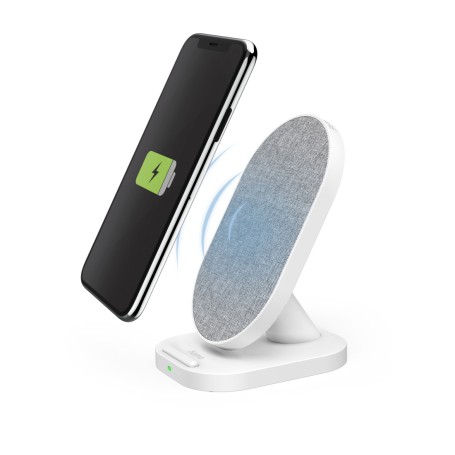 Hama QI-FC10S-Fab Smartphone Bianco USB Carica wireless Ricarica rapida Interno (00201686)