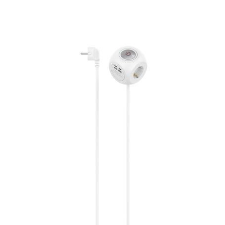 Hama 00223195 prolunghe e multiple 1,4 m 3 presa(e) AC Interno Bianco