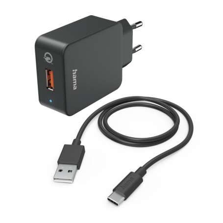 Hama 00201625 Caricabatterie per dispositivi mobili Telefono cellulare, Smartphone, Tablet Nero AC Ricarica rapida Interno