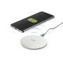 Hama QI-FC10 Metal Telefono cellulare, Smartphone Crema, Grigio USB Carica wireless Ricarica rapida Interno (00201679)