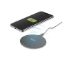 Hama QI-FC10 Metal Telefono cellulare, Smartphone Nero, Argento USB Carica wireless Ricarica rapida Interno (00201680)