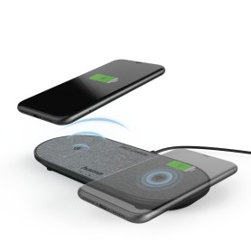 Hama QI-FC10 DUO Smartphone Nero AC Carica wireless Ricarica rapida Interno (00201682)