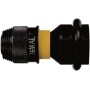 Adapter DT7508, 1/2" 4-kant auf 1/4" 6-kant (schwarz/gelb, fr Schlagschrauber) (DT7508-QZ)