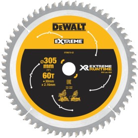 Kreissgeblatt XR EXTREME RUNTIME DT99575,  305mm, 60Z (Bohrung 30mm, fr Akku-Paneelsgen) (DT99575-QZ)
