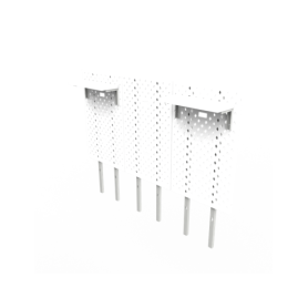 DEZCTOP DESK PANNELLI KIT 3 PEZZI PER SCRIVANIA 120 BIANCA AC-BFTDB3X-WH W/ (AC-BFTDB3X-WH1)