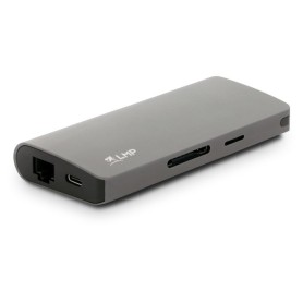 LMP 18641 replicatore di porte e docking station per laptop USB 3.2 Gen 1 (3.1 Gen 1) Type-C Grigio