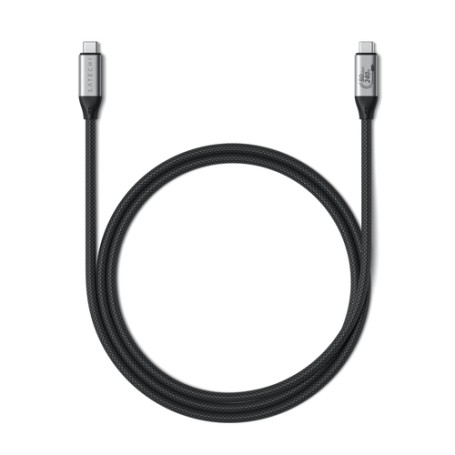 Satechi USB4 V2 Pro Cable cavo USB USB4 Gen 4x2 1,2 m USB C Argento, Nero (ST-YU4120K)