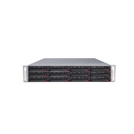 Supermicro SuperChassis 826E1-R800LPB, Black Basso profilo (Slimline - stilizzato) Nero 800 W (CSE-826E1-R800LPB)