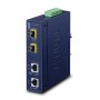 PLANET IP30 Industrial 2-port convertitore multimediale di rete Blu (IGT-2205AT)
