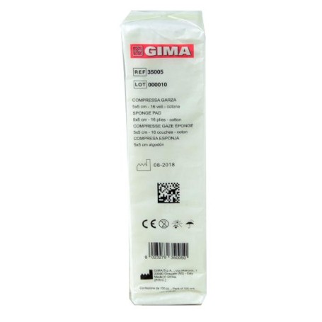 COMPRESSA GARZA 5X5CM - 100PZ (35005S)