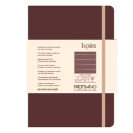 FG96 ISPIRA HARD A5 LINES BROWN (19714801)