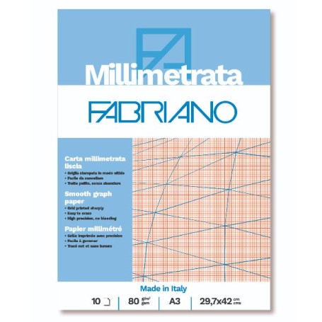 CF25 BLOCCO MILLIMETRATO A3 80G 10F (19100664)