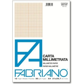 Fabriano 58521297 carta milllimetrata 80 g/m² (58521297)