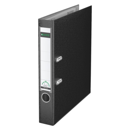 Leitz 180° Lever Arch File Plastic 50 mm raccoglitore ad anelli A4 Nero (10155095)