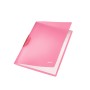 Leitz ColorClip Rainbow cartellina con fermafoglio Polipropilene (PP) Rosso, Trasparente (41760125)