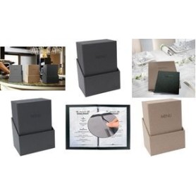 SIGEL Speisekarten-Mappen DIN A4, 2 Hüllen anthrazit, 10 St. (SM204)