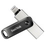 SanDisk iXpand unità flash USB 64 GB USB Type-A / Lightning 3.2 Gen 2 (3.1 Gen 2) Nero, Argento (SDIX60N-064G-GN6NN)